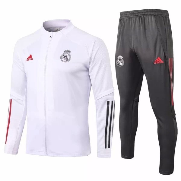Giacca Real Madrid 2020-2021 Bianco Grigio Rosso